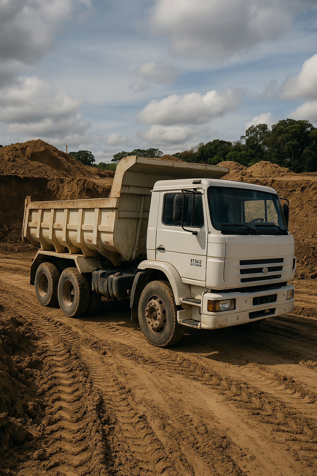 Caçamba para transporte de terra
